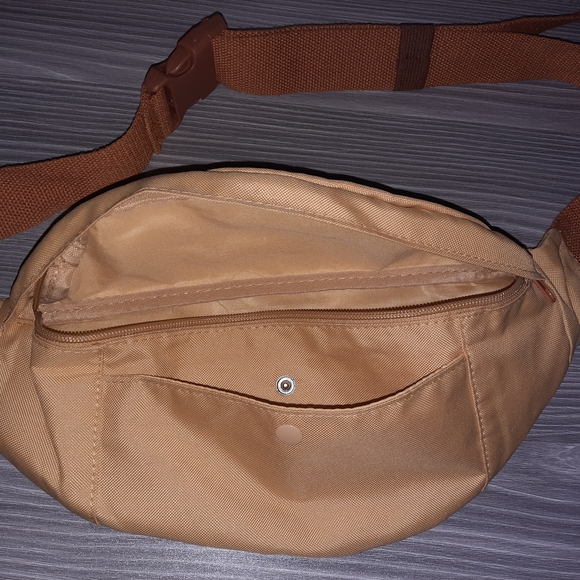 Tan Men's Crossbody Bag - Picture 1 of 5